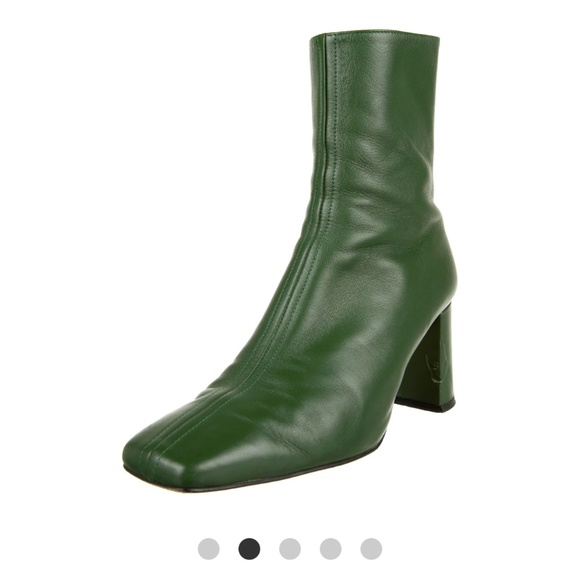 "Dear Frances" Cube green leather boots forest US 8/EU 38 - Picture 4 of 4